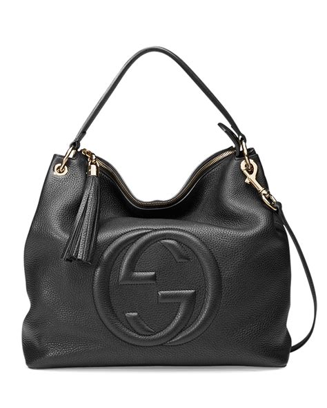 gucci 212090|gucci black leather handbags.